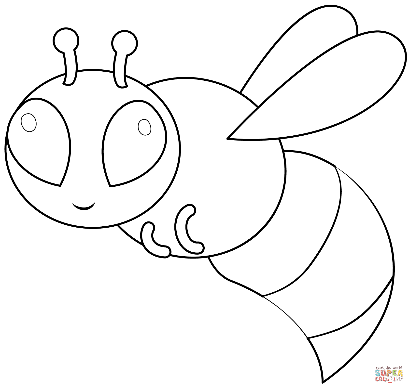 Bumblebee coloring page free printable coloring pages