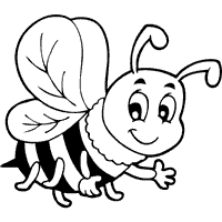 Humble bumble bee coloring pages