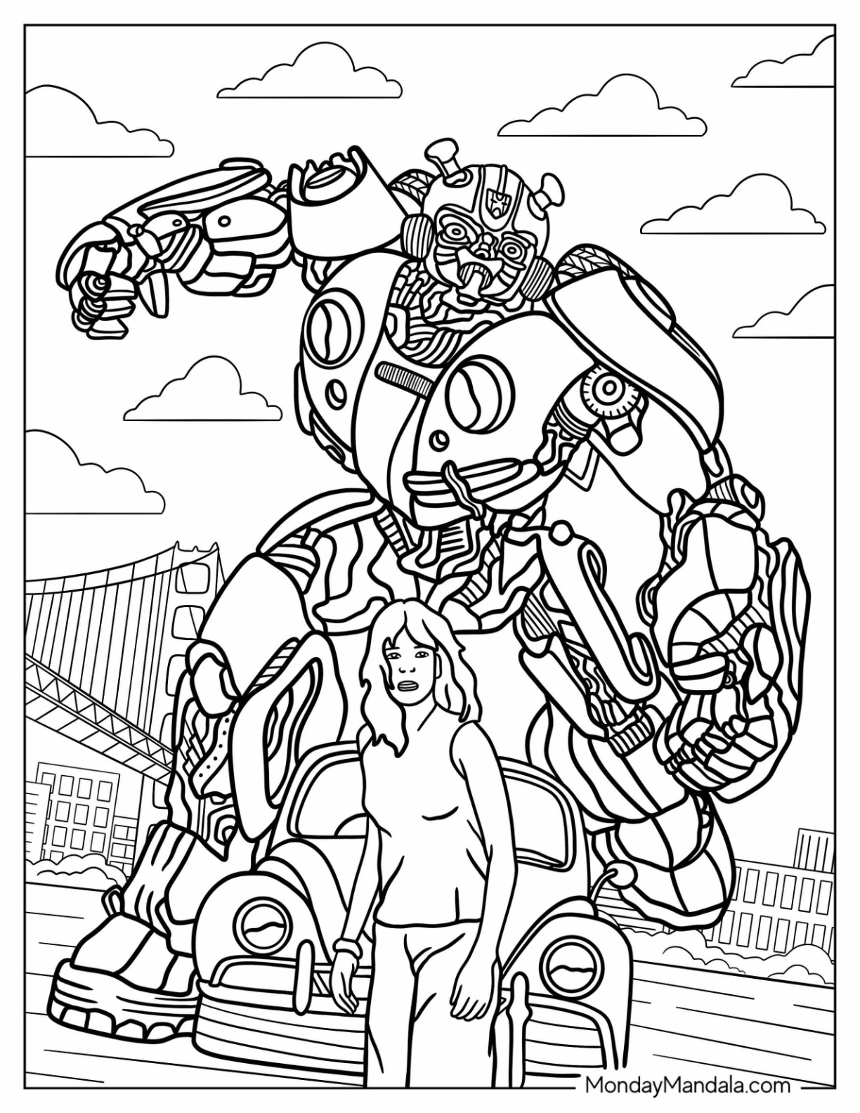 Bumblebee coloring pages free pdf printables