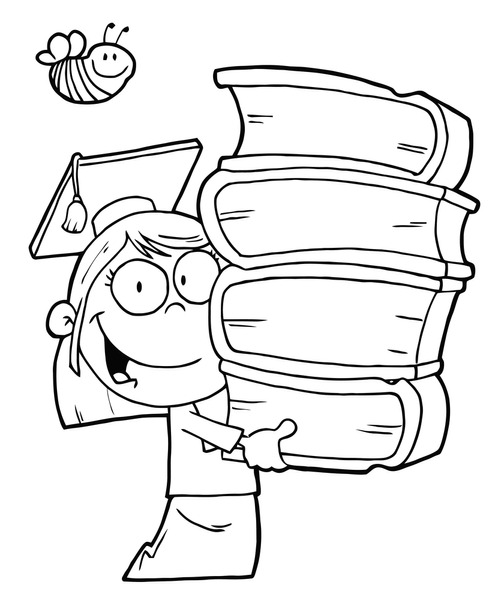Cartoon bee coloring page free printable coloring pages royalty