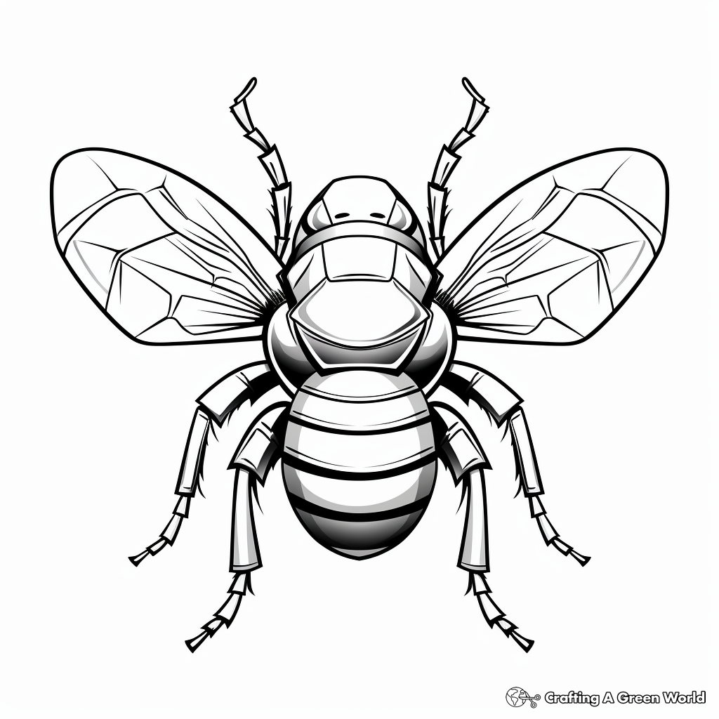 Bumble bee coloring pages