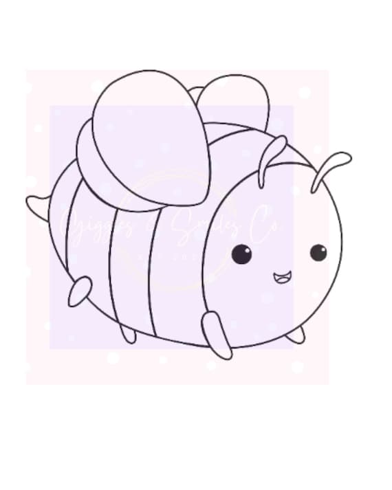 Buzzing with fun a printable bee coloring page