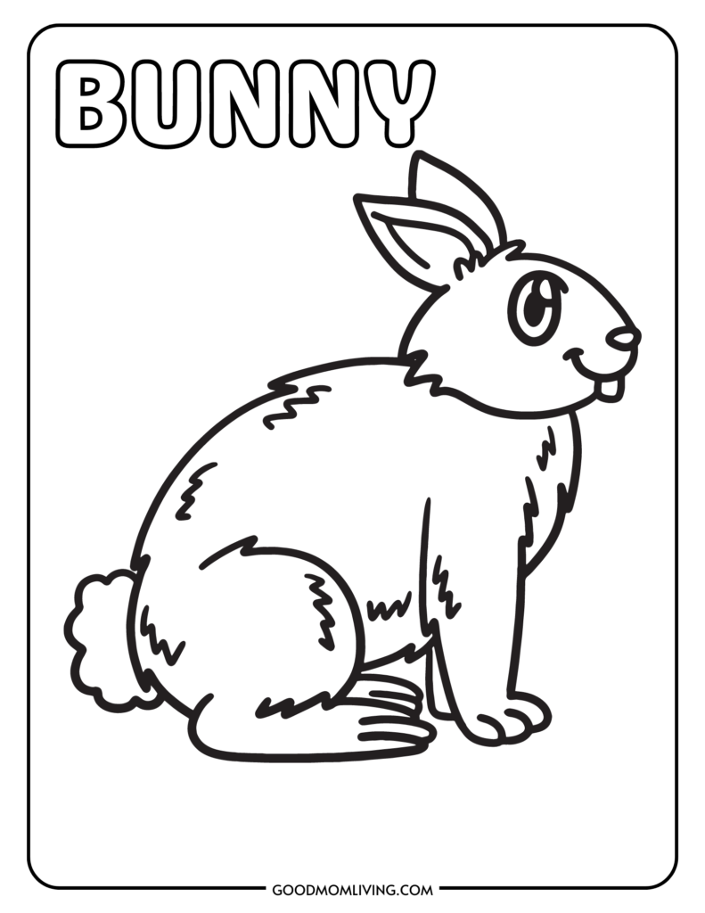 Bunny coloring pages rabbit coloring pages for kids
