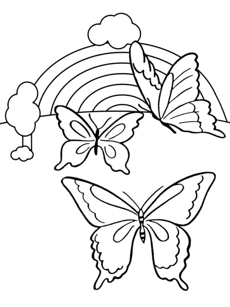 Free printable butterfly coloring pages for kids