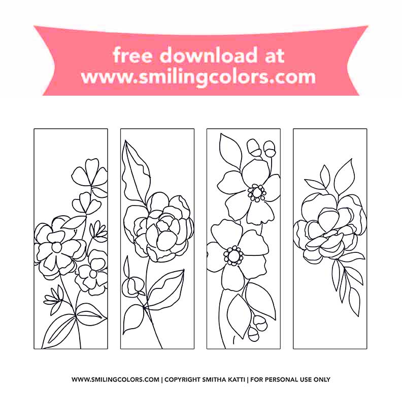 Printable free bookmarks for readers
