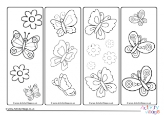 Butterfly louring bookmarks