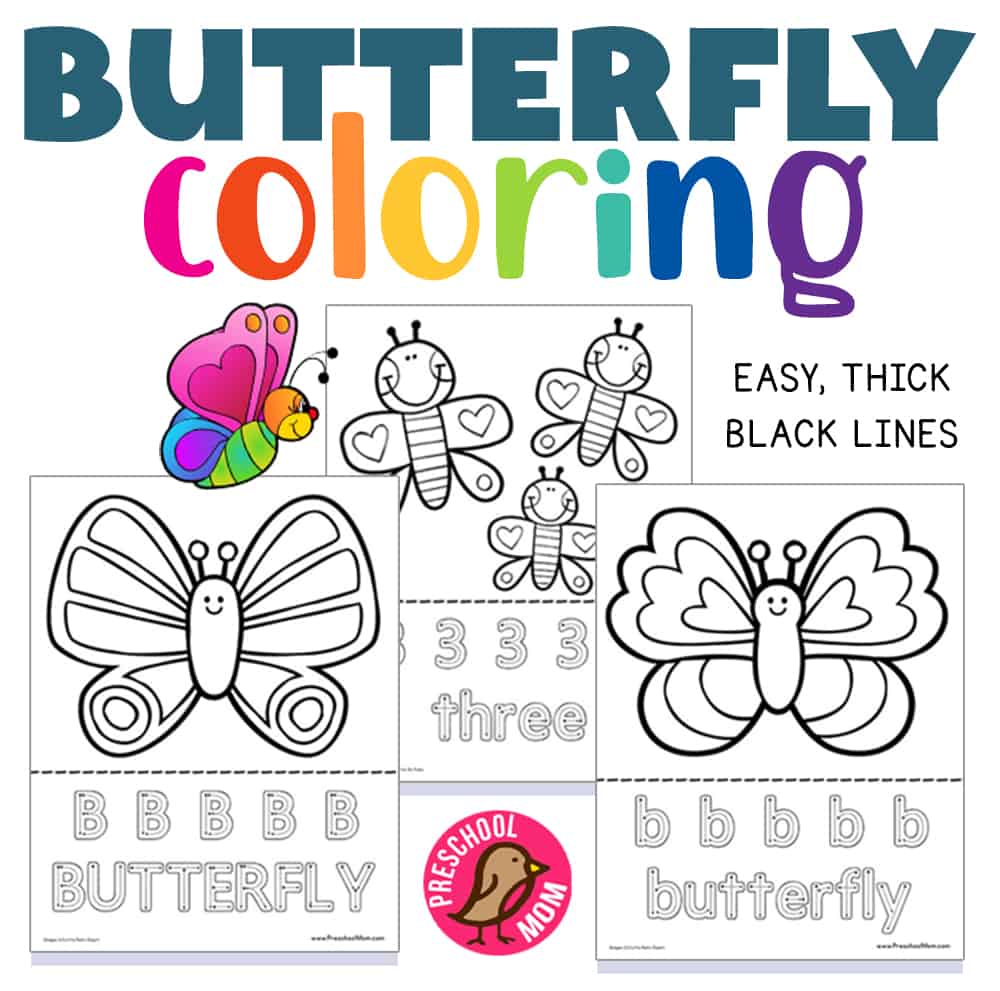 Butterfly coloring pages