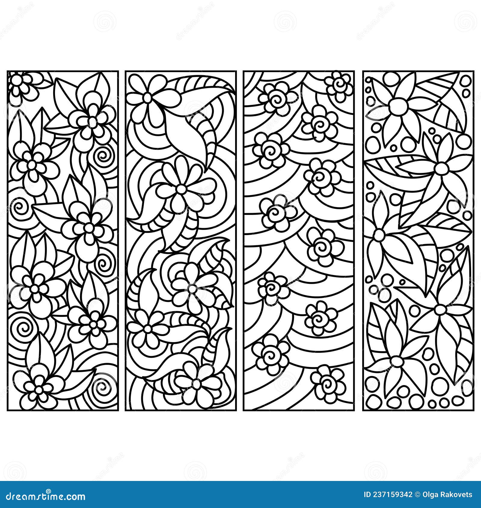 Bookmark colouring stock illustrations â bookmark colouring stock illustrations vectors clipart