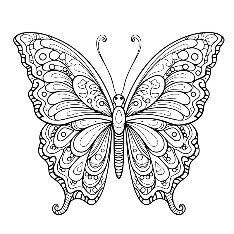 Butterflies coloring pages printable png images eps free download