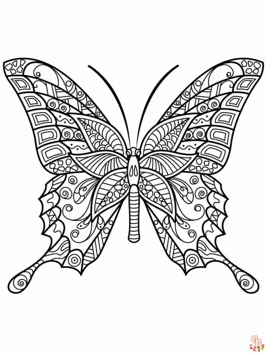 Flutter into fun with preschool butterfly coloring pages