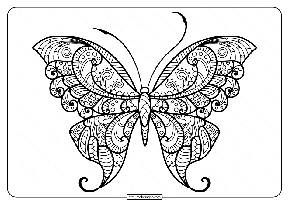 Printable butterfly mandala pdf coloring pages butterfly coloring page butterfly mandala mandala coloring pages