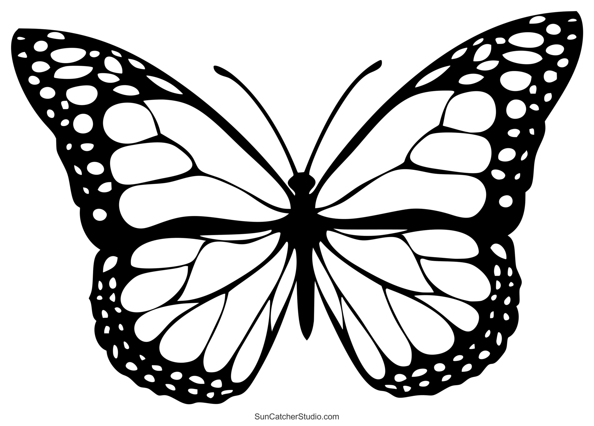 Butterfly svg files printable templates patterns clipart â diy projects patterns monograms designs templates