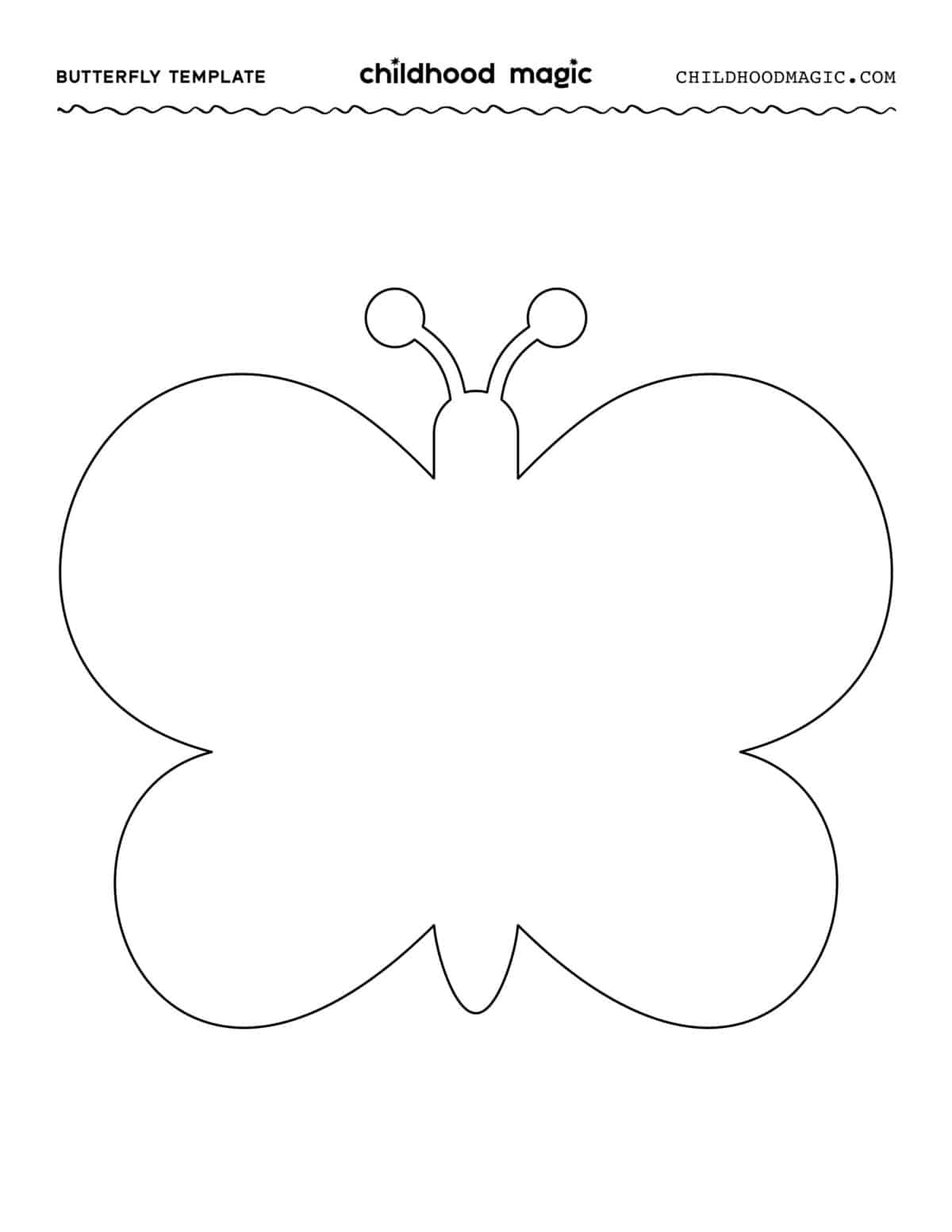 Butterfly template