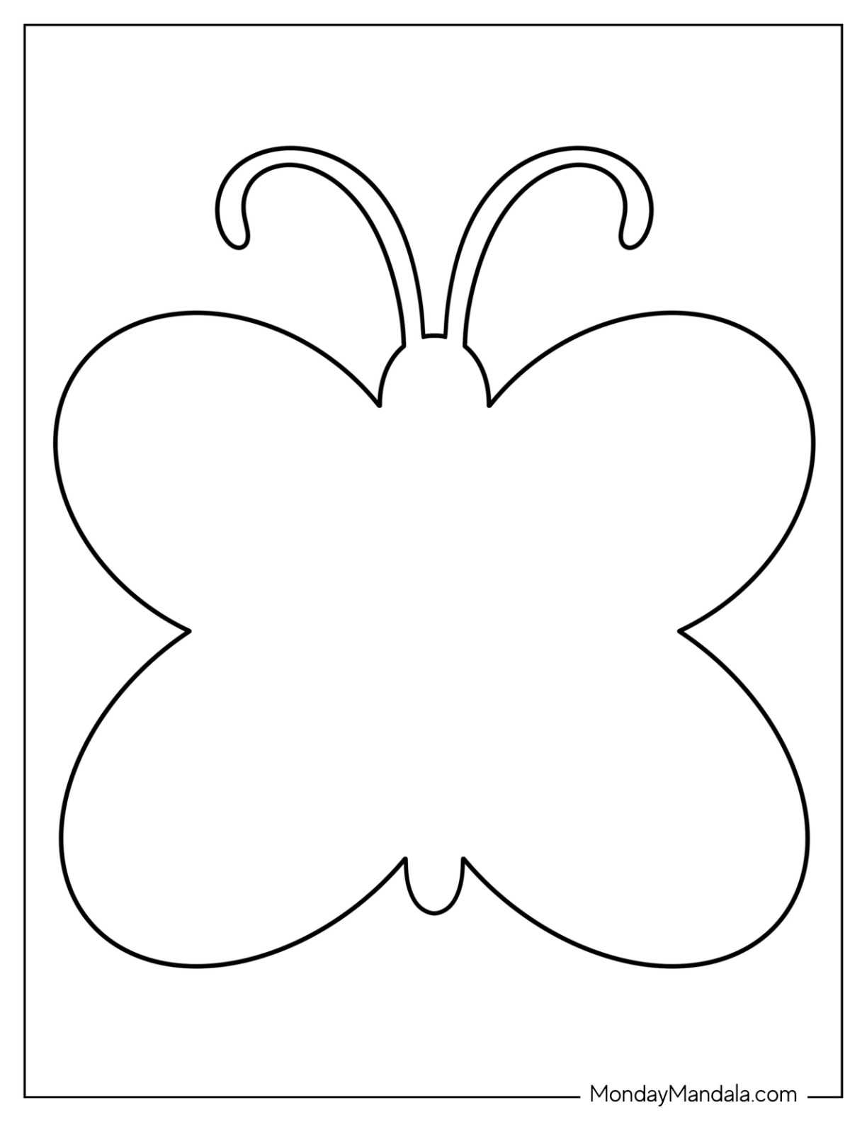 Butterfly templates free pdf printables
