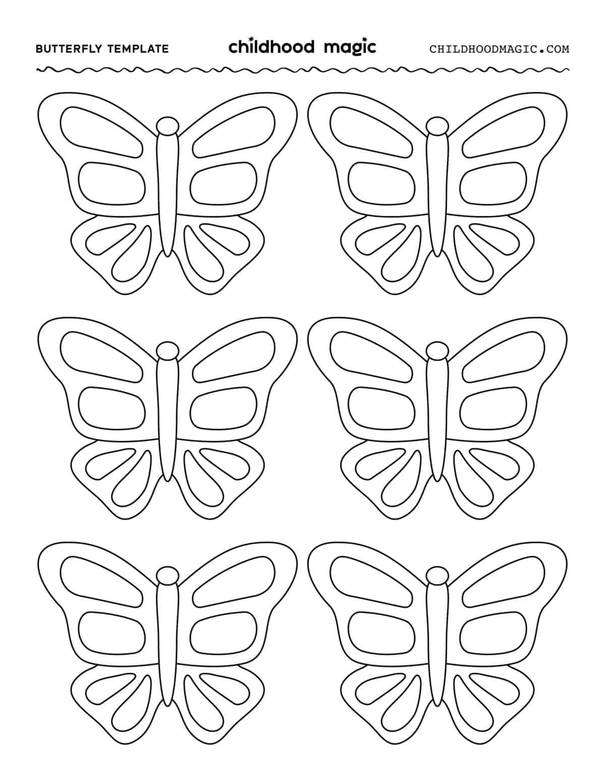 Butterfly template
