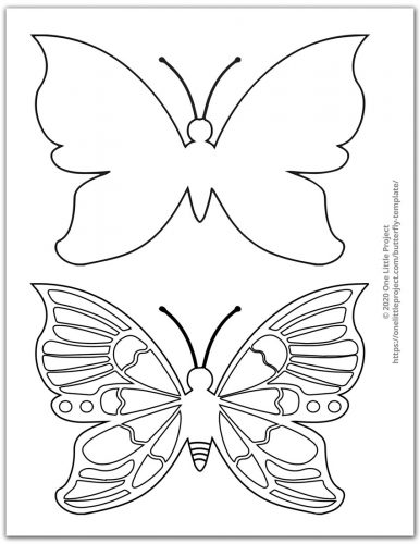 Butterfly template free printable butterfly outlines