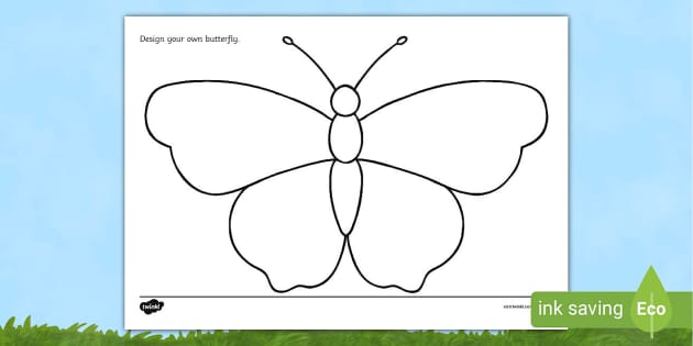 Ð printable butterfy outline