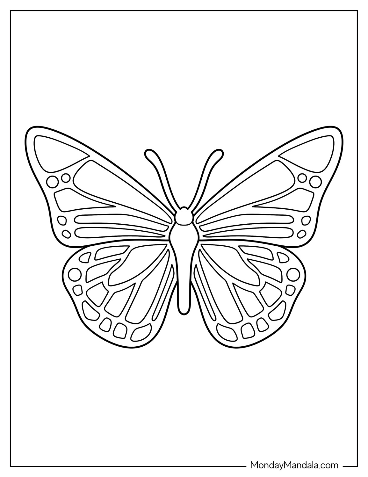 Butterfly templates free pdf printables