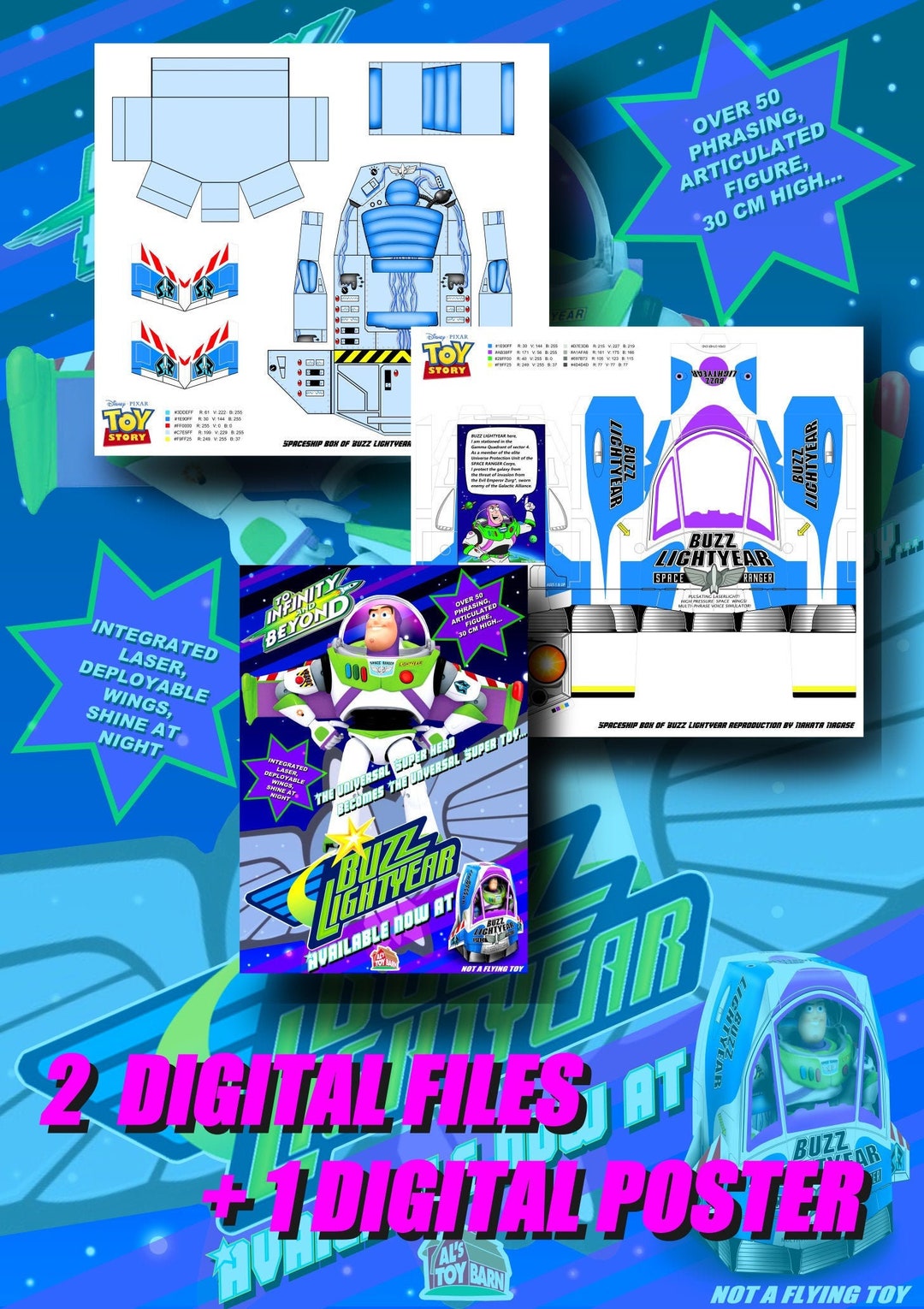 Digital files buzz lightyear accurate box