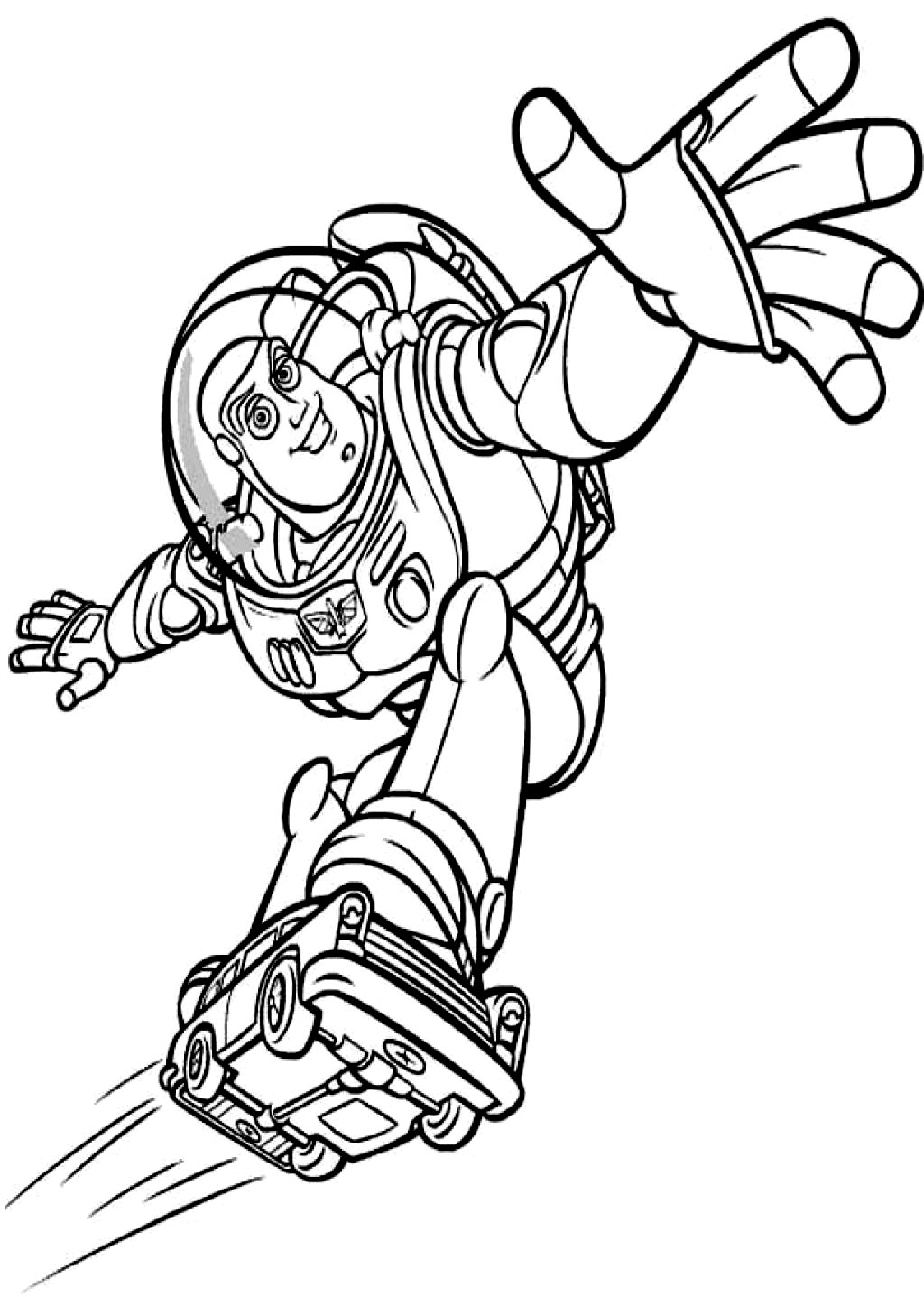 Free printable buzz lightyear coloring pages for kids