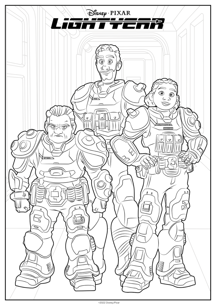 Free printable lightyear coloring pages
