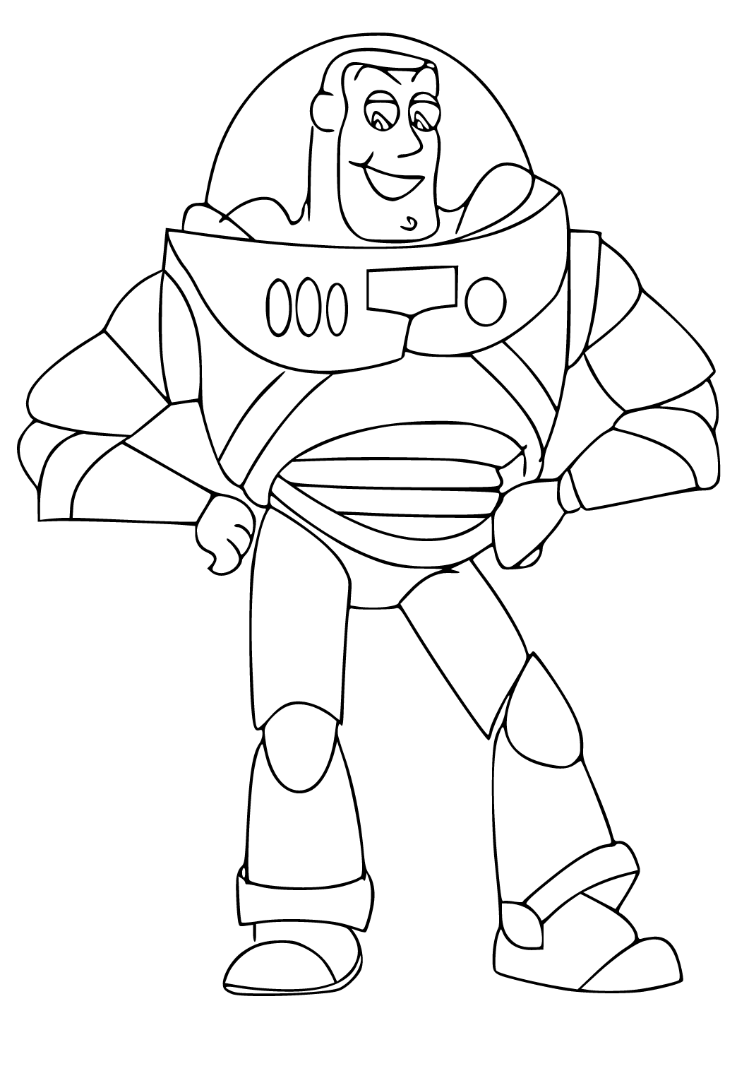 Free printable buzz lightyear hero coloring page for adults and kids