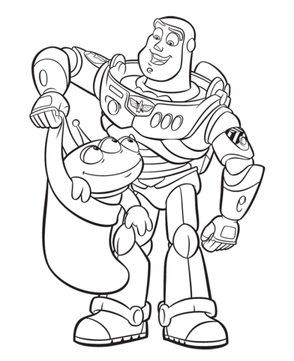 Buzz lightyear coloring pages printable for free download