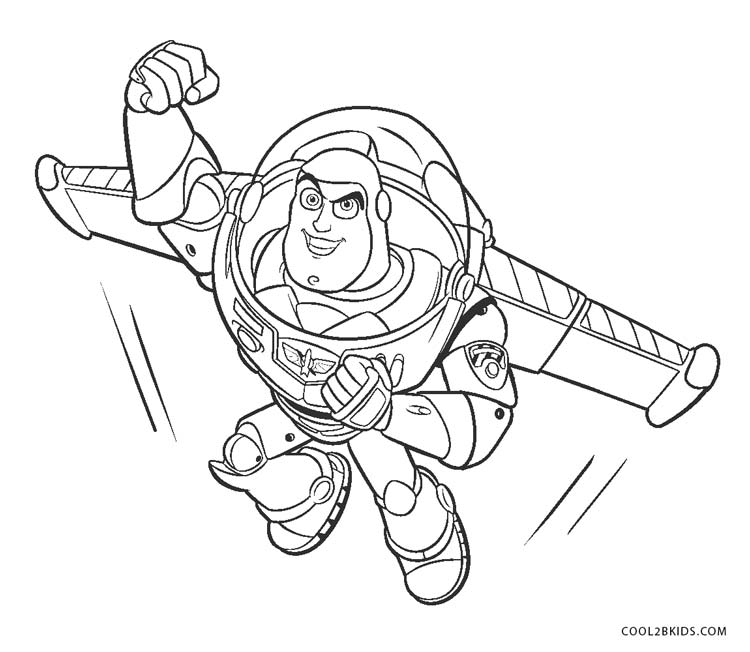 Free printable buzz lightyear coloring pages for kids