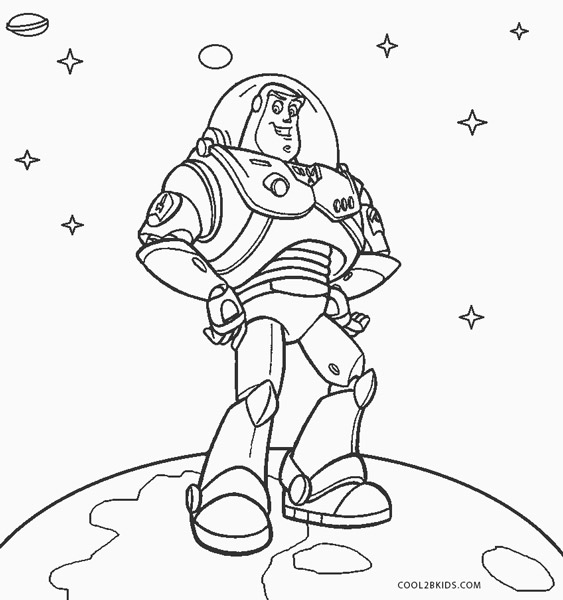 Free printable buzz lightyear coloring pages for kids