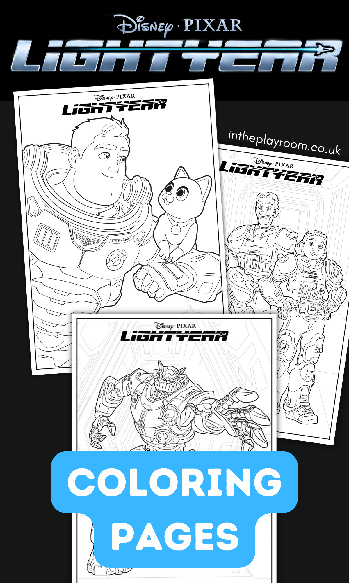 Disney pixar lightyear loring pages and activity sheets