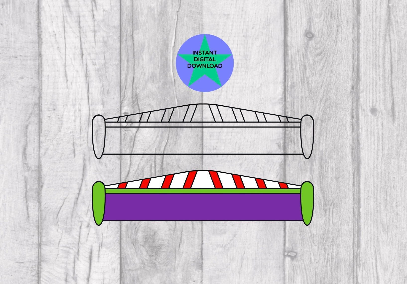 Buzz lightyear inspired wings png png files joined wings instant download high quality dpi cricut friendly