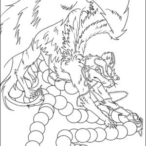 Wolf with wings coloring pages printable for free download