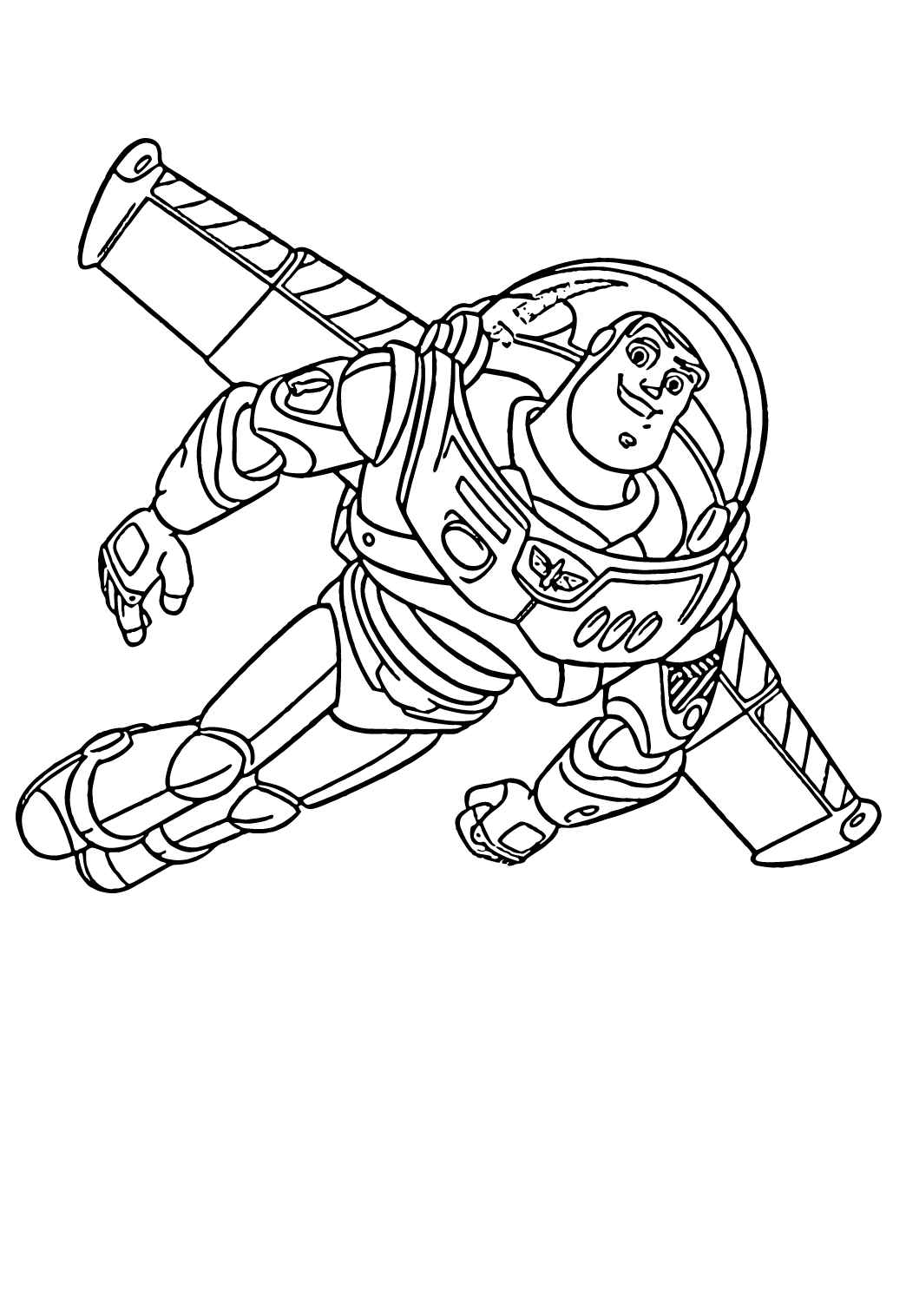 Free printable buzz lightyear flight coloring page sheet and picture for adults and kids girls and boys