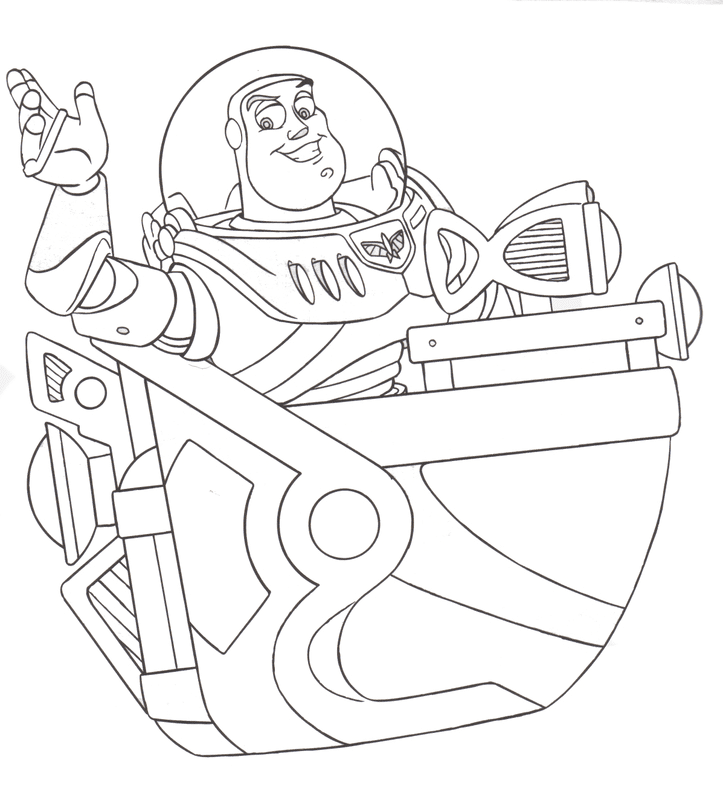 Buzz lightyear with wings coloring page