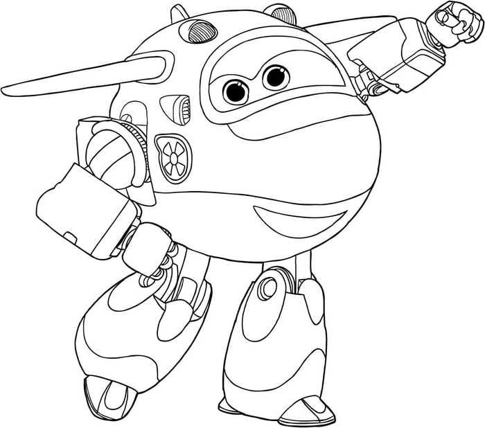 Printable super wings coloring pages free