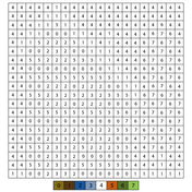Difficult color by number coloring pages free coloring pages
