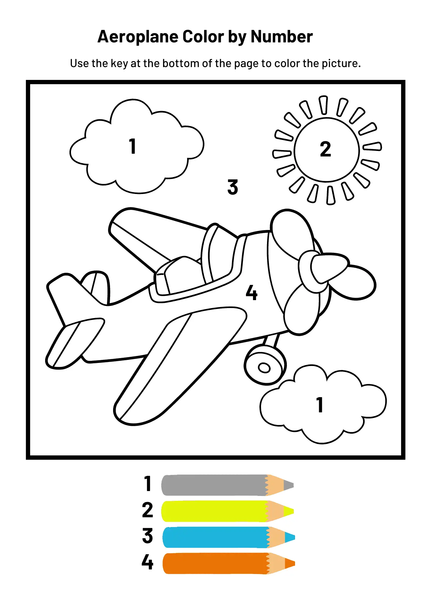 Free printable color by number pages