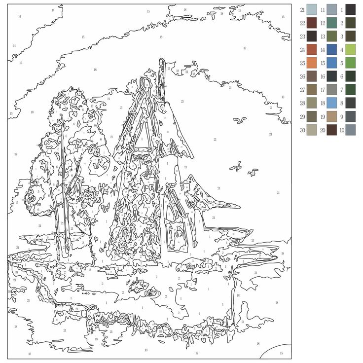 Free printable paint by numbers for adults abstract coloring pages detailed coloring pages paint by number