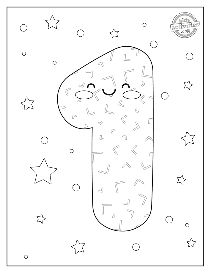 Free coloring pages with numbers