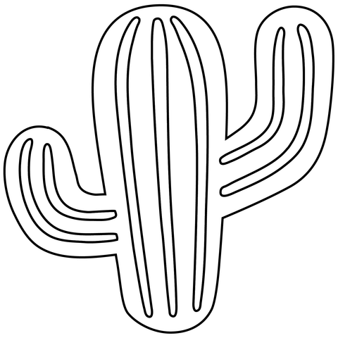 Cactus emoji coloring page free printable coloring pages