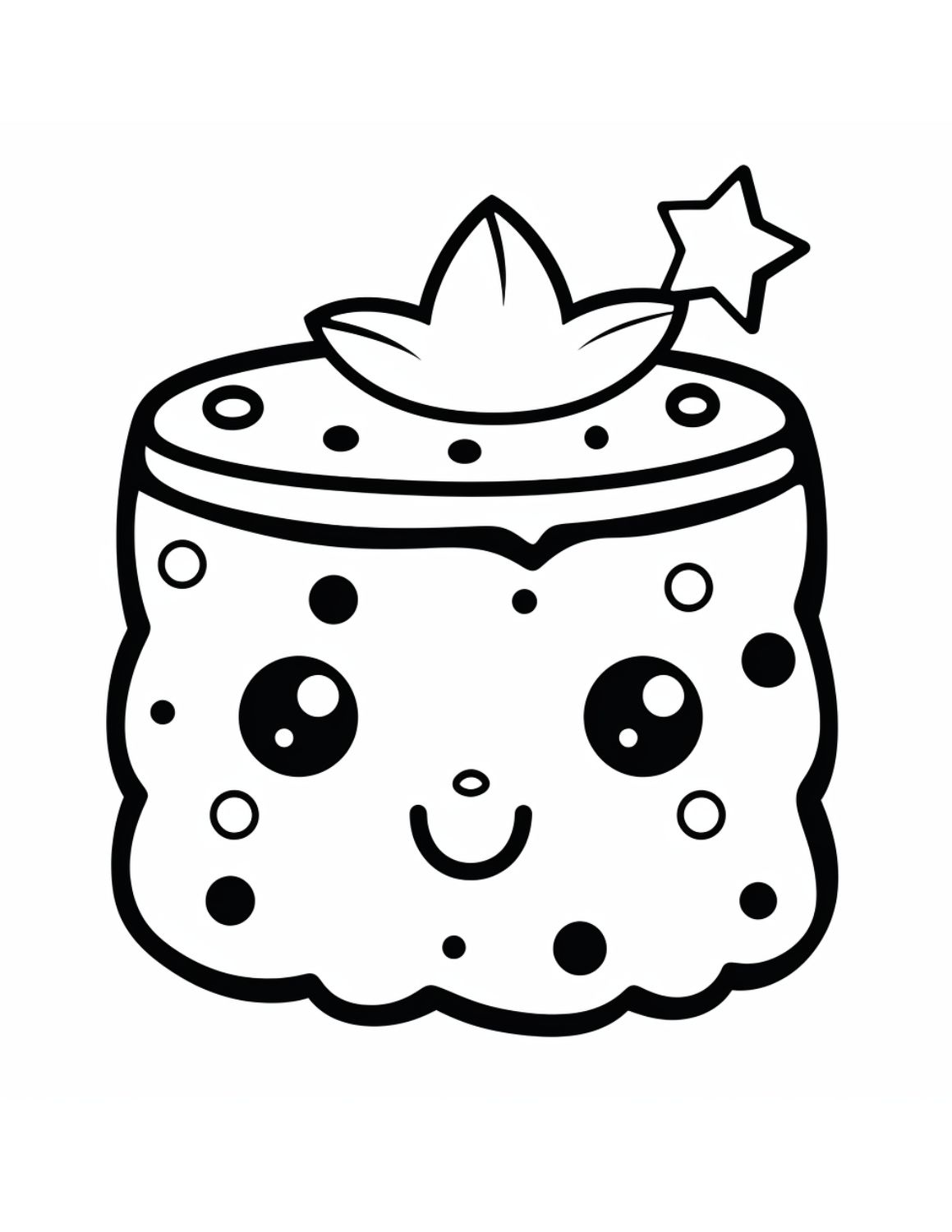 Free printable cake coloring pages for kids and adults skip to my lou