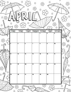 Printable coloring calendar for and woo jr kids activities childrens publishing