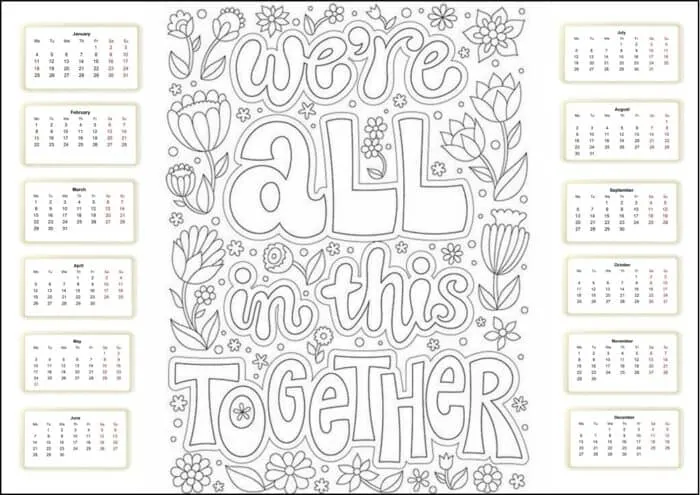 How to make your own printable coloring calendar â mommys memorandum