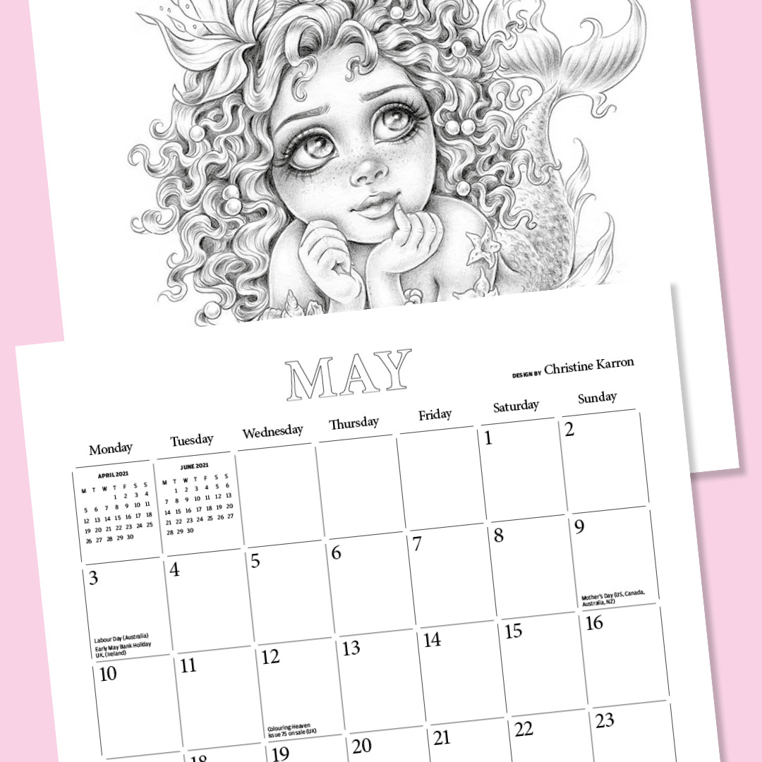 Colouring heaven calendar pre