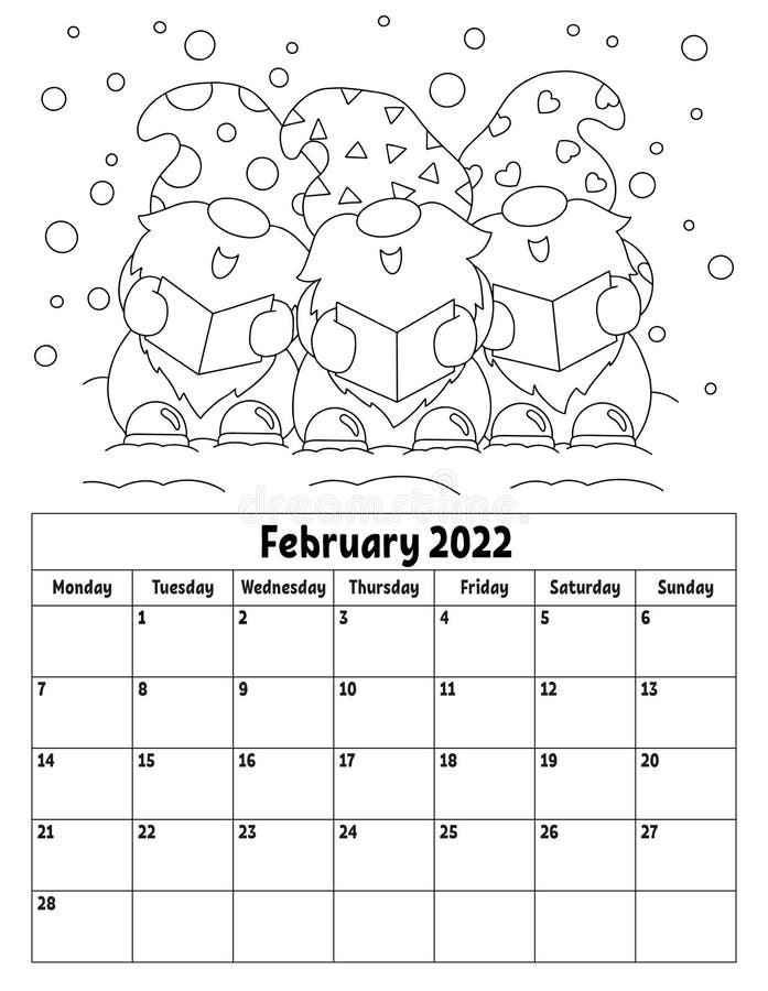 Calendar coloring page stock illustrations â calendar coloring page stock illustrations vectors clipart