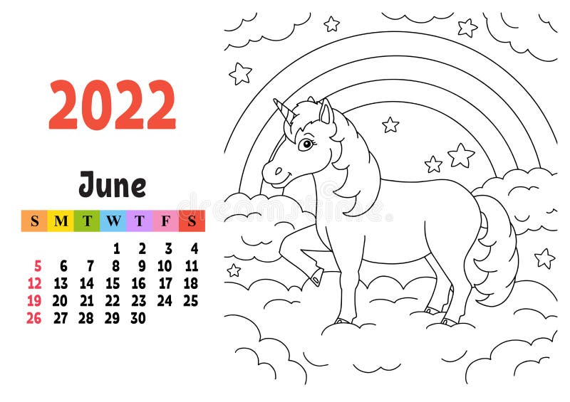 Calendar template coloring stock illustrations â calendar template coloring stock illustrations vectors clipart