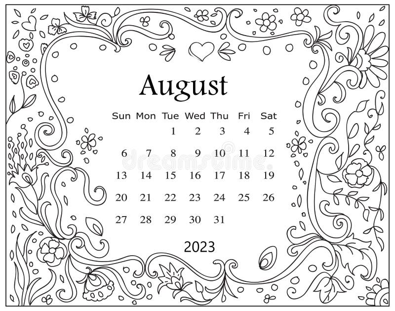 October coloring calendar stock illustrations â october coloring calendar stock illustrations vectors clipart