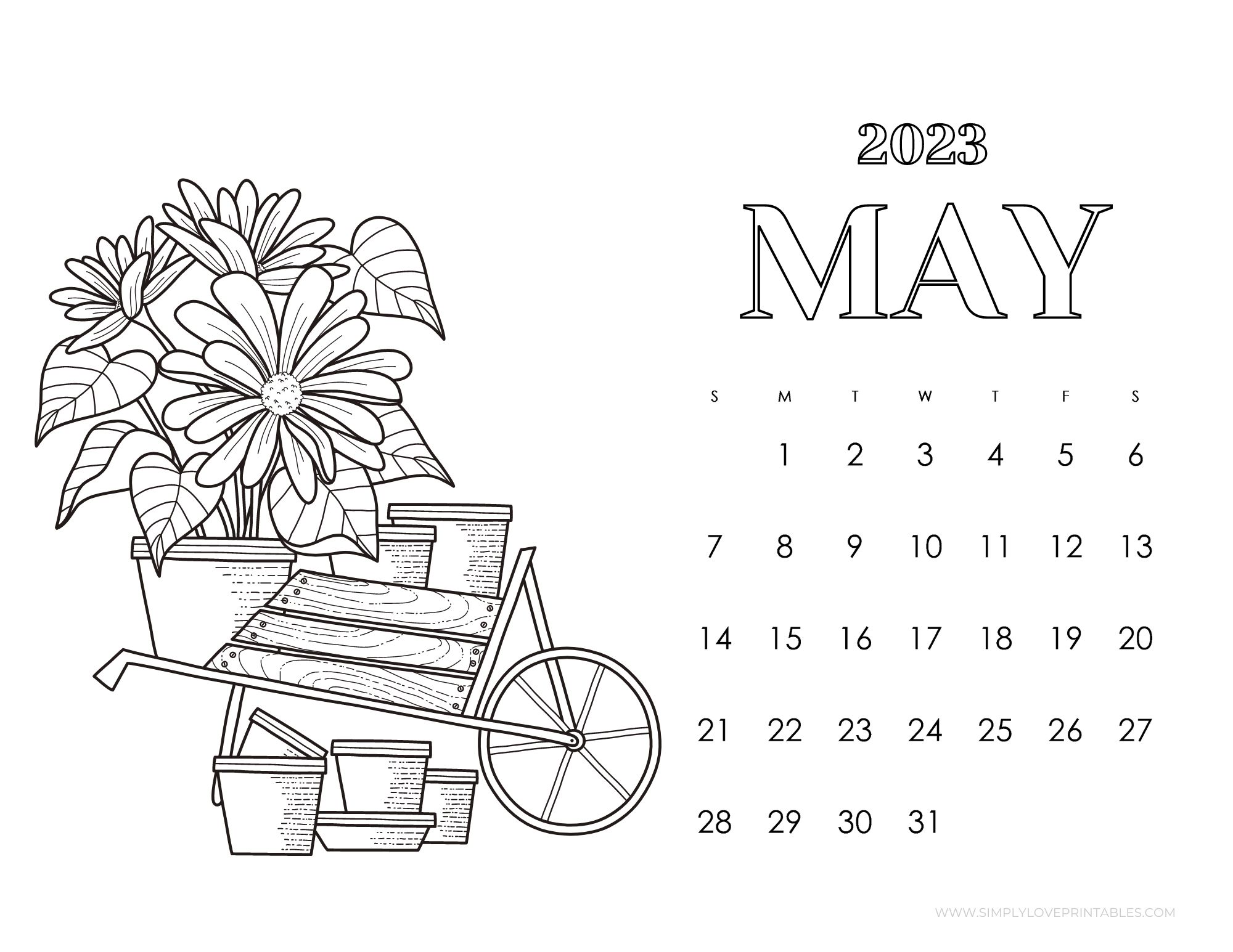 May calendars simply love printables