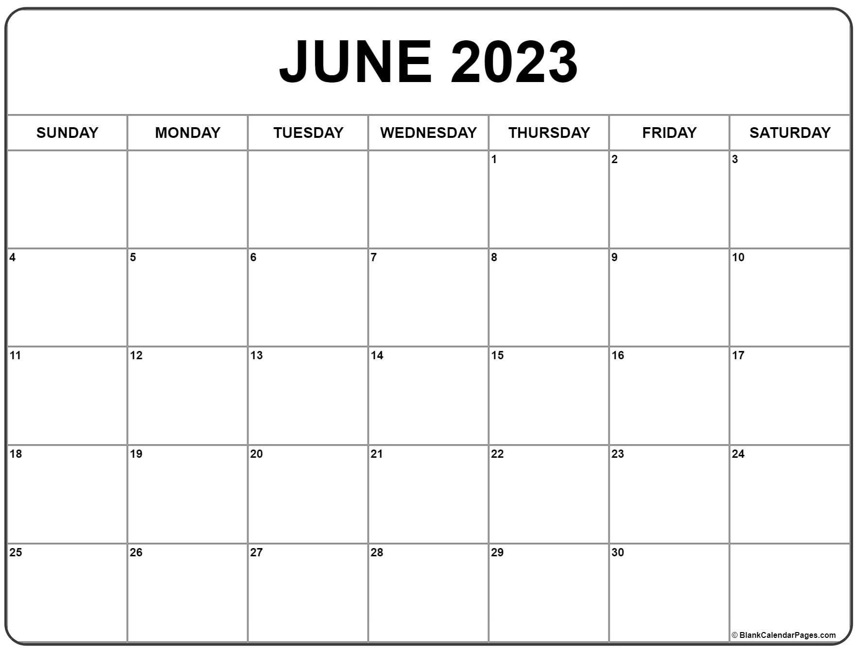 June calendar free printable calendar