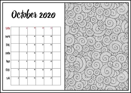 Calendar coloring cliparts stock vector and royalty free calendar coloring illustrations